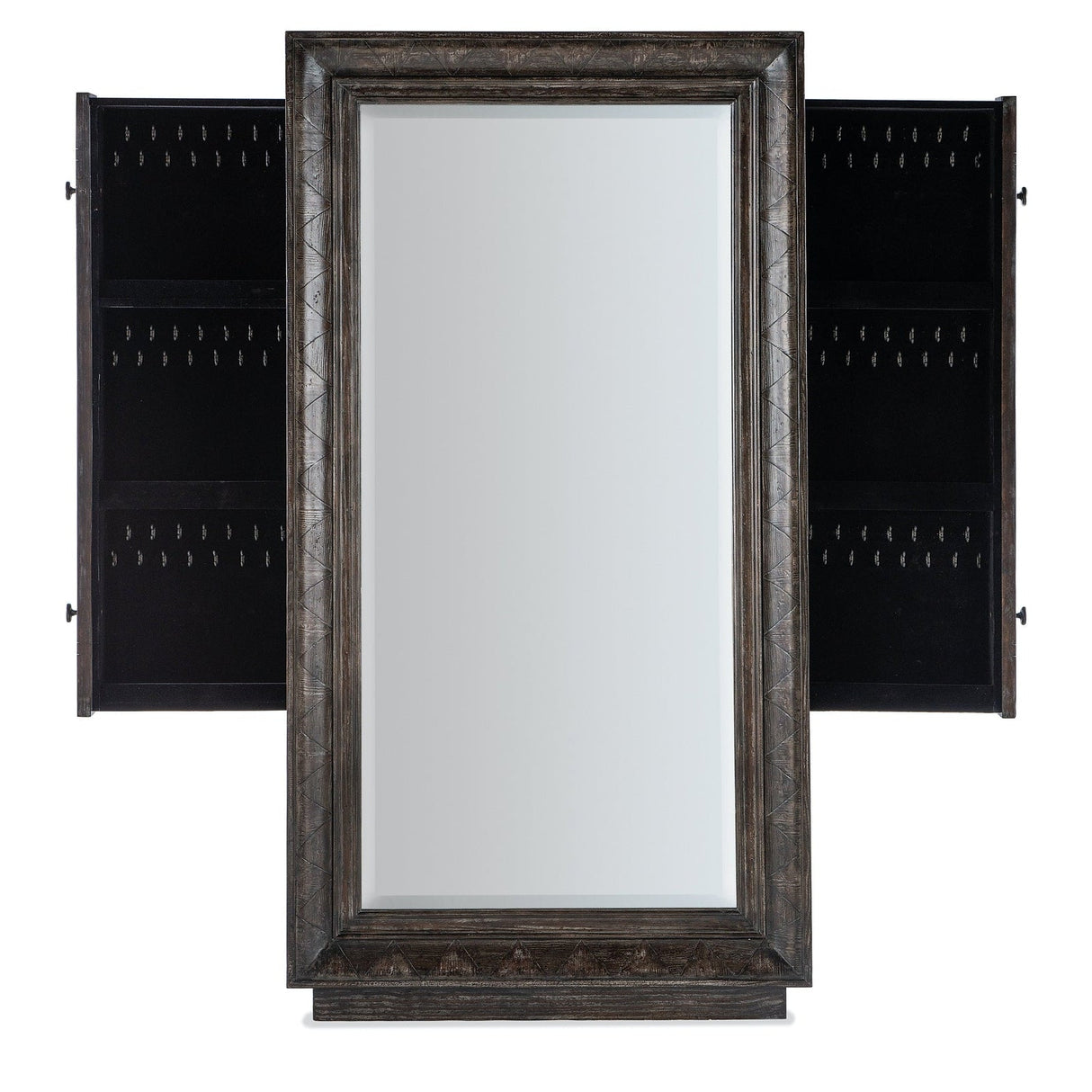 Hooker Furniture Traditions Floor Mirror With Jewelry Storage