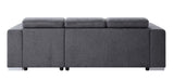 Natalie - Sectional Sofa - Gray Chenille - Home Elegance USA