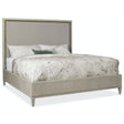 Elixir Upholstered Bed in Sand-Blasted Walnut with Champagne Silver Accents | Hooker Furniture