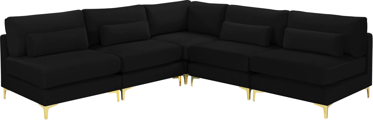 Julia - Modular Sectional - Black - Fabric - Home Elegance USA