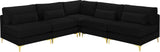 Julia - Modular Sectional - Black - Fabric - Home Elegance USA