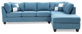 Glory Furniture Malone G638B-SC Sectional ( 3 Boxes) , AQUA - Home Elegance USA