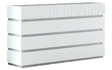 Marina Single Dresser in White Matte – Traditional Bedroom Storage by ESF Furniture