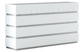 Marina Single Dresser in White Matte – Traditional Bedroom Storage by ESF Furniture