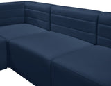 Quincy - Modular Sectional 5 Piece - Navy - Fabric - Modern & Contemporary - Home Elegance USA