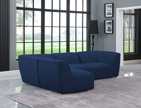 Miramar - Modular Sectional 4 Piece - Navy - Home Elegance USA