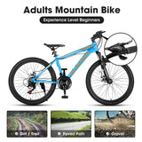 A26299 Rycheer Elecony 26 inch Mountain Bike Bicycle for Adults Aluminium Frame Bike Shimano 21-Speed with Disc Brake