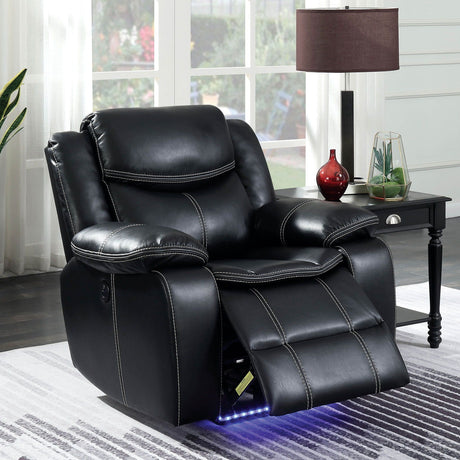 Sirius - Sofa & Love Seat & Chair - Black - Home Elegance USA