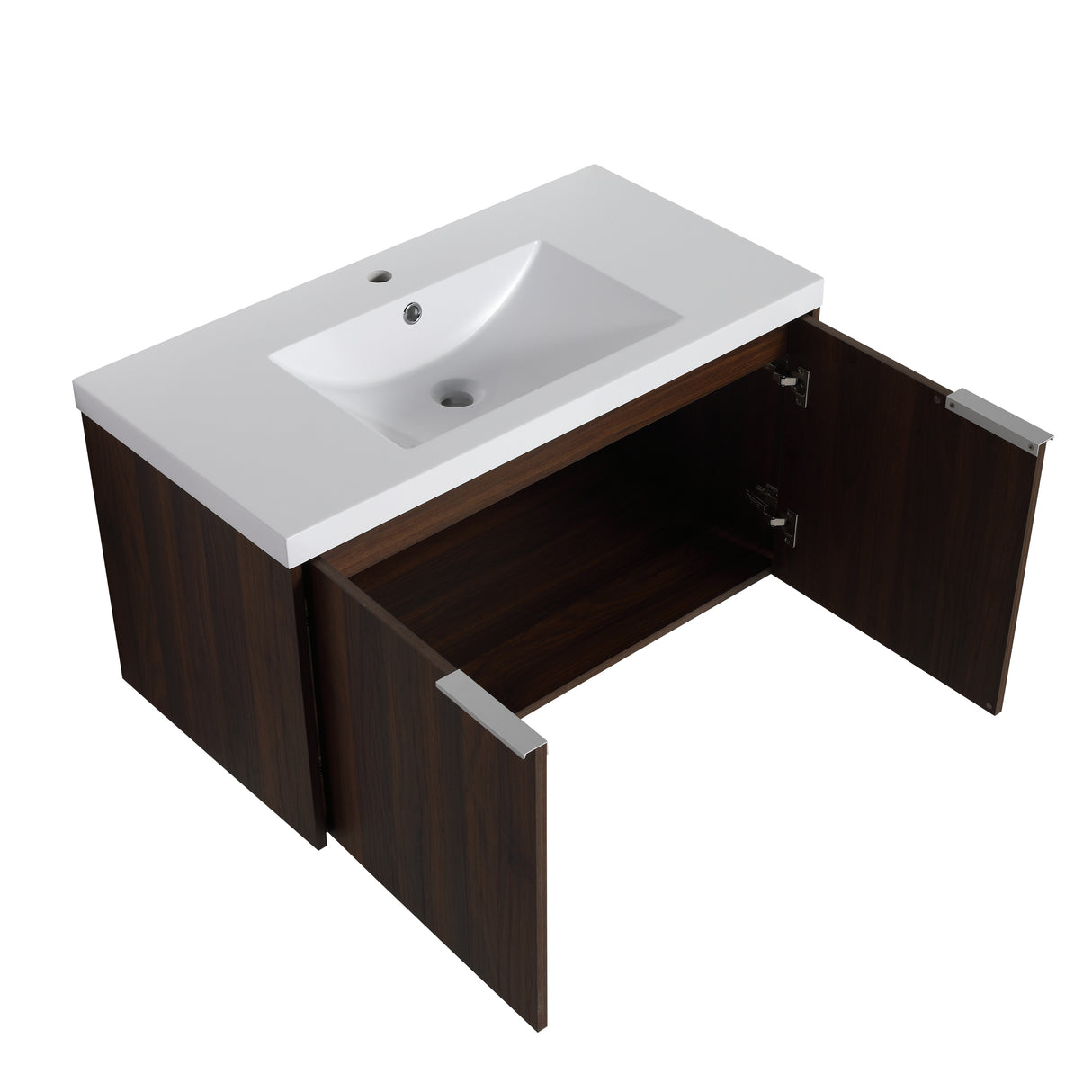 Modern Design 36 Inch Float Mounting Bathroom Vanity With Sink Soft Close Door,2 Doors-00636CAW（KD-Packing）