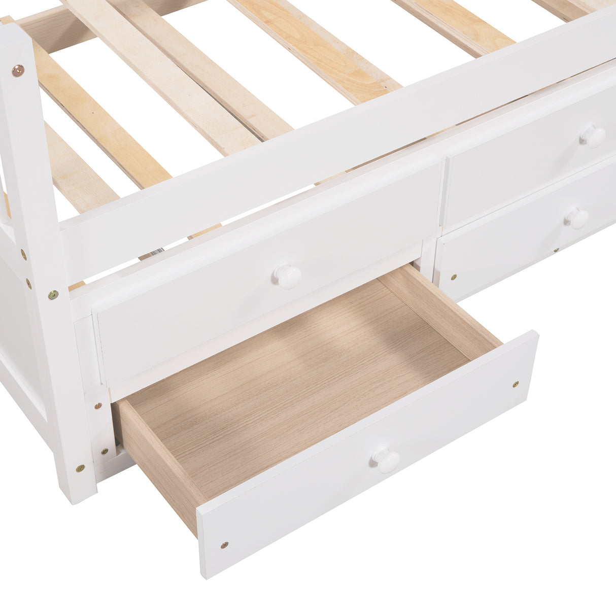 Daybed with Trundle and Drawers, Twin Size, White(OLD SKU: LP0000141KAA) - LP000241AAK - Home Elegance USA - 11