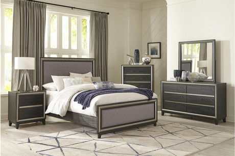 Homelegance - Grant 5 Piece Queen Bedroom Set In Gray - 1536-1-5Set