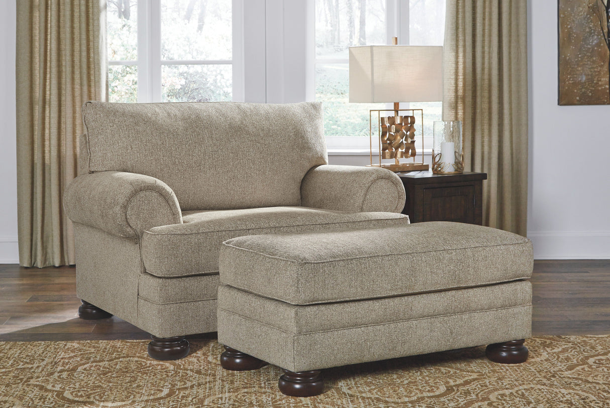 Kananwood - Oatmeal - 4 Pc. - Sofa, Loveseat, Chair And A Half, Ottoman - Home Elegance USA