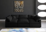 Plush - Cloud Modular Sectional 6 Piece - Black - Modern & Contemporary - Home Elegance USA