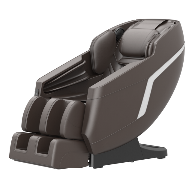 BOSSCARE Assembled Massage Chair Recliner with Zero Gravity Full Body Airbag Massage Chair Brown Home Elegance USA