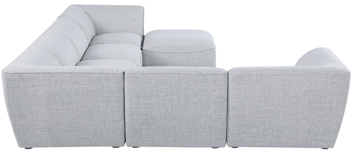 Miramar - Modular Sectional 7 Piece - Gray - Fabric - Home Elegance USA