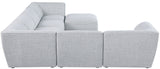 Miramar - Modular Sectional 7 Piece - Gray - Fabric - Home Elegance USA