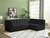 Relax - Modular Sectional 4 Piece - Black - Home Elegance USA