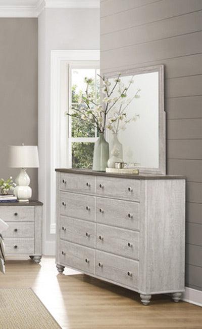 Homelegance - Nashville Dresser With Mirror In Antique White - 1903-6