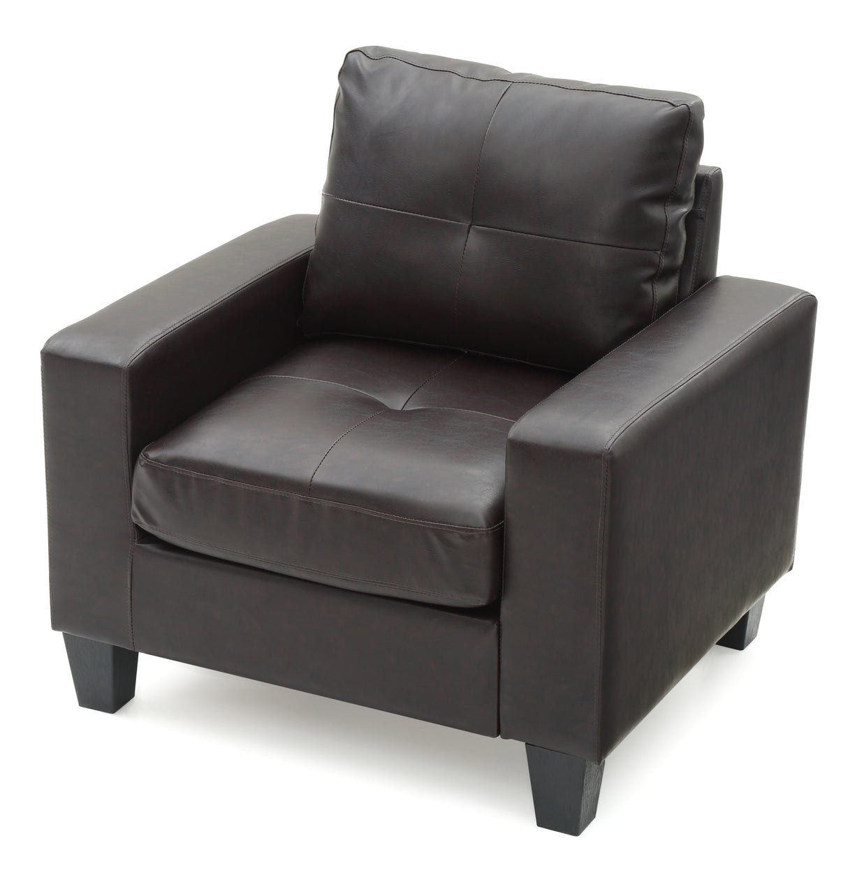 Glory Furniture Newbury G464A-C Newbury Club Chair , DARK BROWN - Home Elegance USA