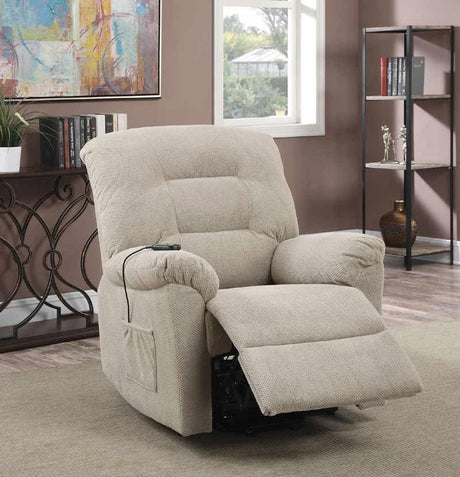 Coaster Furniture - Taupe Power Lift Recliner - 600399