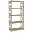 Hooker Furniture Surfrider Etagere – Driftwood Finish, 4 Shelves, Pecan Veneers, Casual Beach-Inspired Design - sold by Home Elegance USA