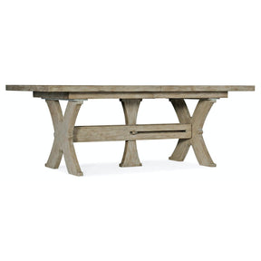 Alfresco Vittorio 124-Inch Rectangle Dining Table in Light Tusk Finish – Hooker Furniture