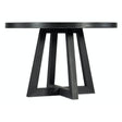 Chapman 46-Inch Round Dining Table Charred Black Finish – Hooker Furniture