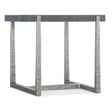 Chapman Mixed Media End Table Pewter Faux Shagreen – Hooker Furniture