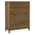 Hooker Furniture Chapman Five-Drawer Chest – Sorrel Finish, White Oak Veneers, Custom Pewter Hardware, Contemporary Style