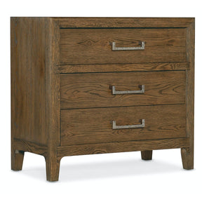 Chapman Three-Drawer Nightstand Sorrel – Hooker Furniture