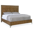Chapman White Oak Panel Bed with Hand-Hammered Pewter Feet | Hooker Furniture