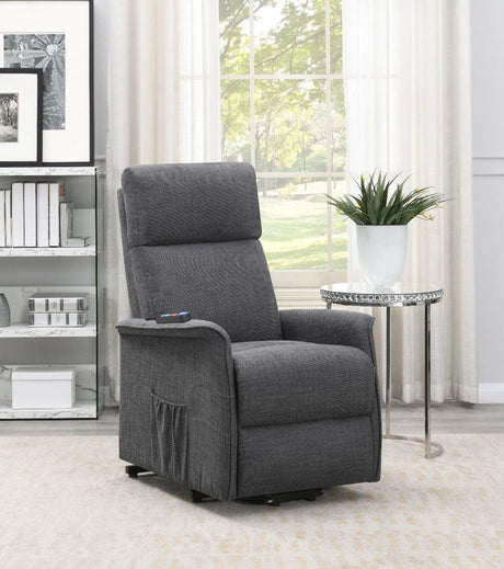 Coaster Furniture - Power Lift Recliner With Wired Remote Charcoal - 609406P