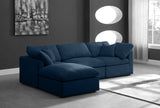 Plush - Cloud Modular Sectional Standart - Navy - Fabric - Modern & Contemporary - Home Elegance USA