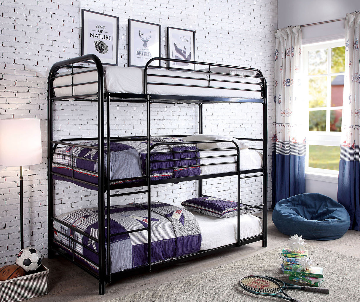 Twin Triple Decker Bed