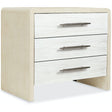 Cascade Three-Drawer Nightstand Pebble Beach & Chalk – Hooker Furniture