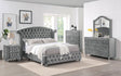 Zohar - 5 Piece Queen Bedroom Set With 2 Nightstands - Gray