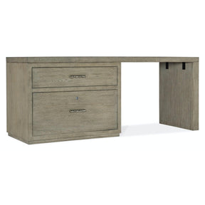 Linville Falls 72-Inch Floating Executive Desk with Locking Lateral File | Hooker Furniture
