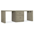 Linville Falls Desk 84-in Top with Small File and 2 Legs – Hooker Furniture