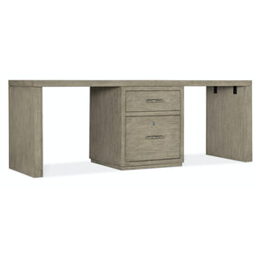 Linville Falls Desk 84-in Top with Small File and 2 Legs – Hooker Furniture