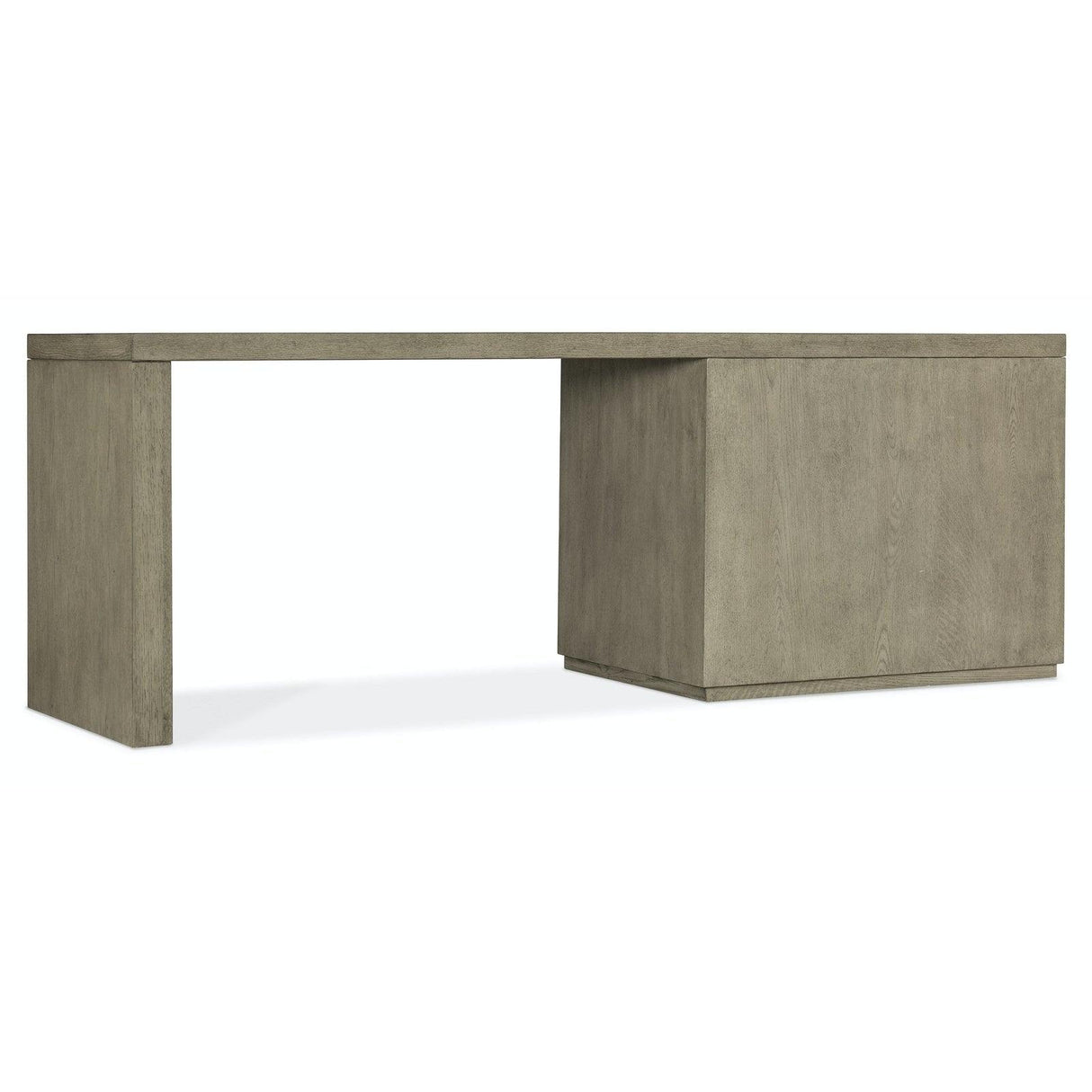 Hooker Furniture Linville Falls Desk With Open Cabient And Leg