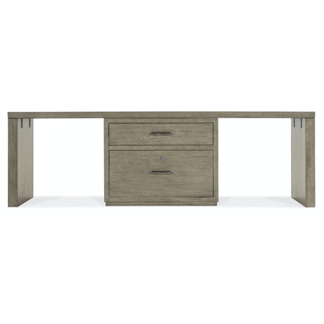 Hooker Furniture Linville Falls Desk With Lateral File And 2 Legs - 96"