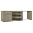 Linville Falls Desk 96-in Top with Small File, Open Cabinet and Leg – Hooker Furniture