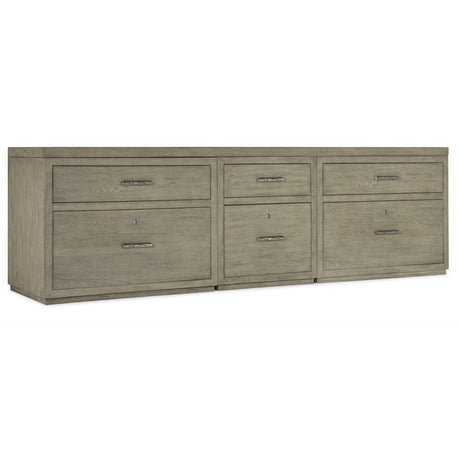 Hooker Furniture Linville Falls Credenza With Small File And 2 Lateral Files - 96"