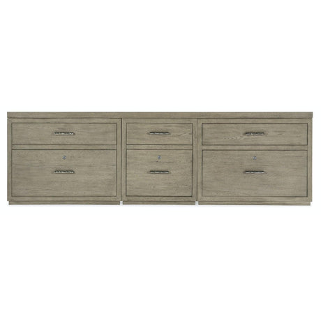 Hooker Furniture Linville Falls Credenza With Small File And 2 Lateral Files - 96"