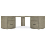 Hooker Furniture Linville Falls Corner Combo Desk With 2 Small Files