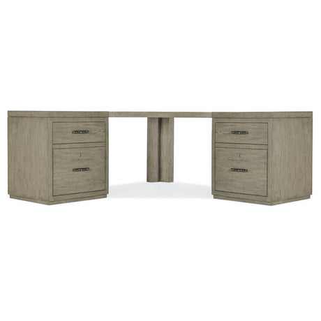 Hooker Furniture Linville Falls Corner Combo Desk With 2 Small Files