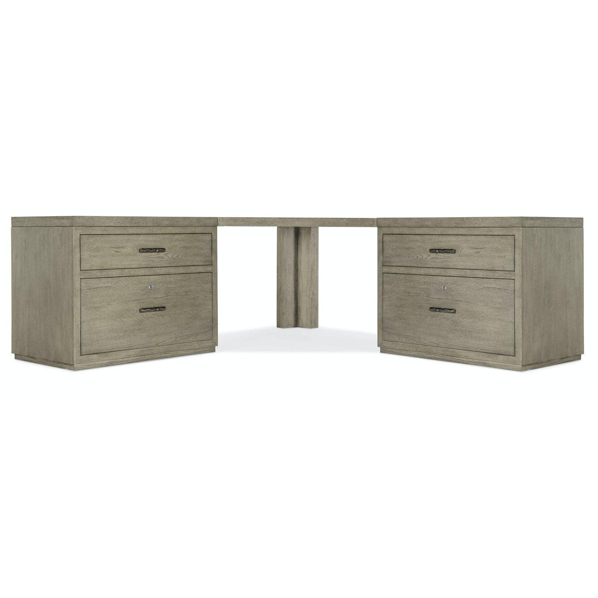 Hooker Furniture Linville Falls Corner Combo Desk With 2 Lateral Files