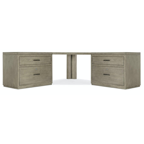 Hooker Furniture Linville Falls Corner Combo Desk With 2 Lateral Files