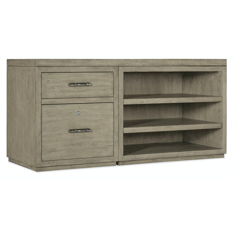 Hooker Furniture Linville Falls Credenza With Small File And Open Cabinet - 60"