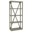 Linville Falls Wisemans View Etagere in Oak Veneers Mink Finish – Hooker Furniture